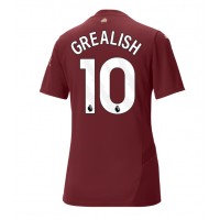 Maglia Calcio Manchester City Jack Grealish #10 Terza Divisa Donna 2024-25 Manica Corta